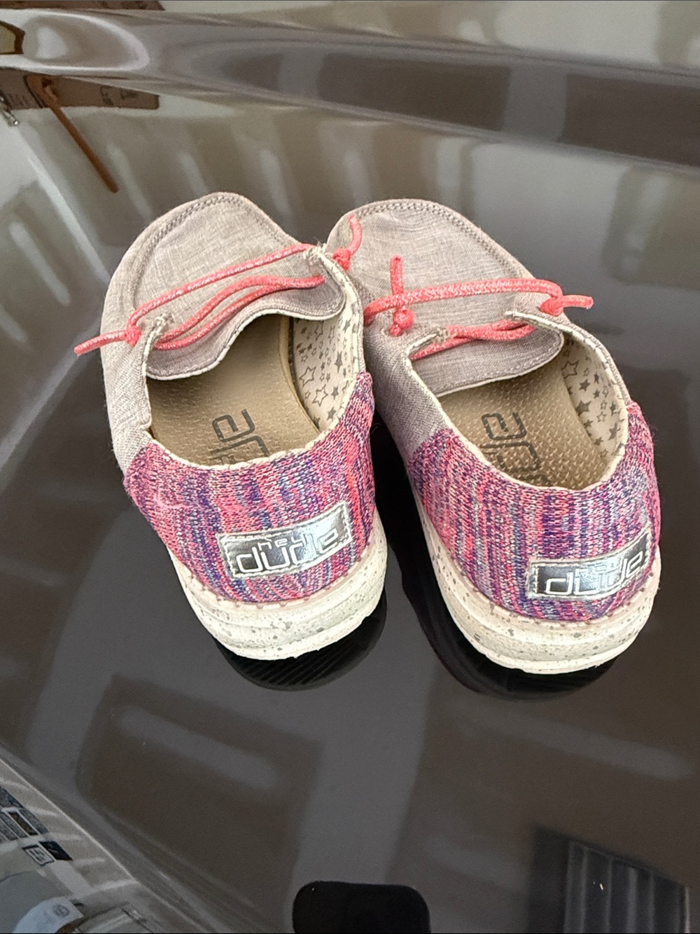 Kids Hey Dude Pink Multi Slip-On Sneakers